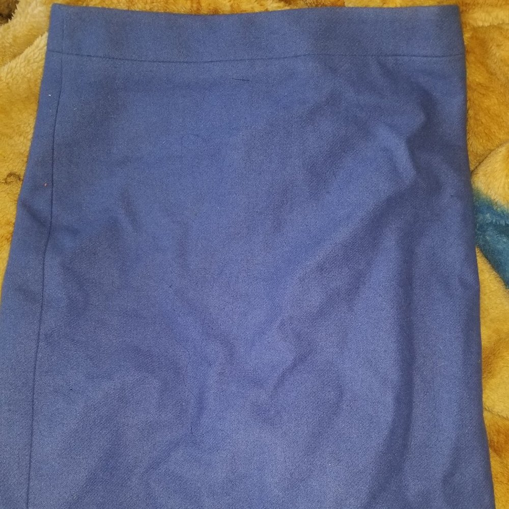 J. Crew Blue Pencil Skirt